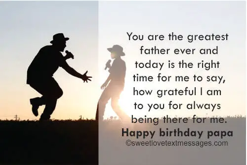 Happy Birthday Papa Quotes from Son & Daughter - Love Text Messages
