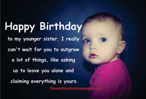 Funny Birthday Wishes for Sister She Will Cherish - Love Text Messages