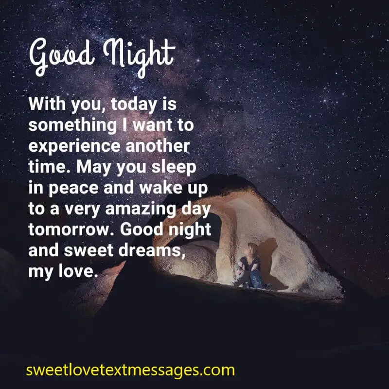 Good Night Sweet Dreams My Love Messages Quotes Love Text Messages