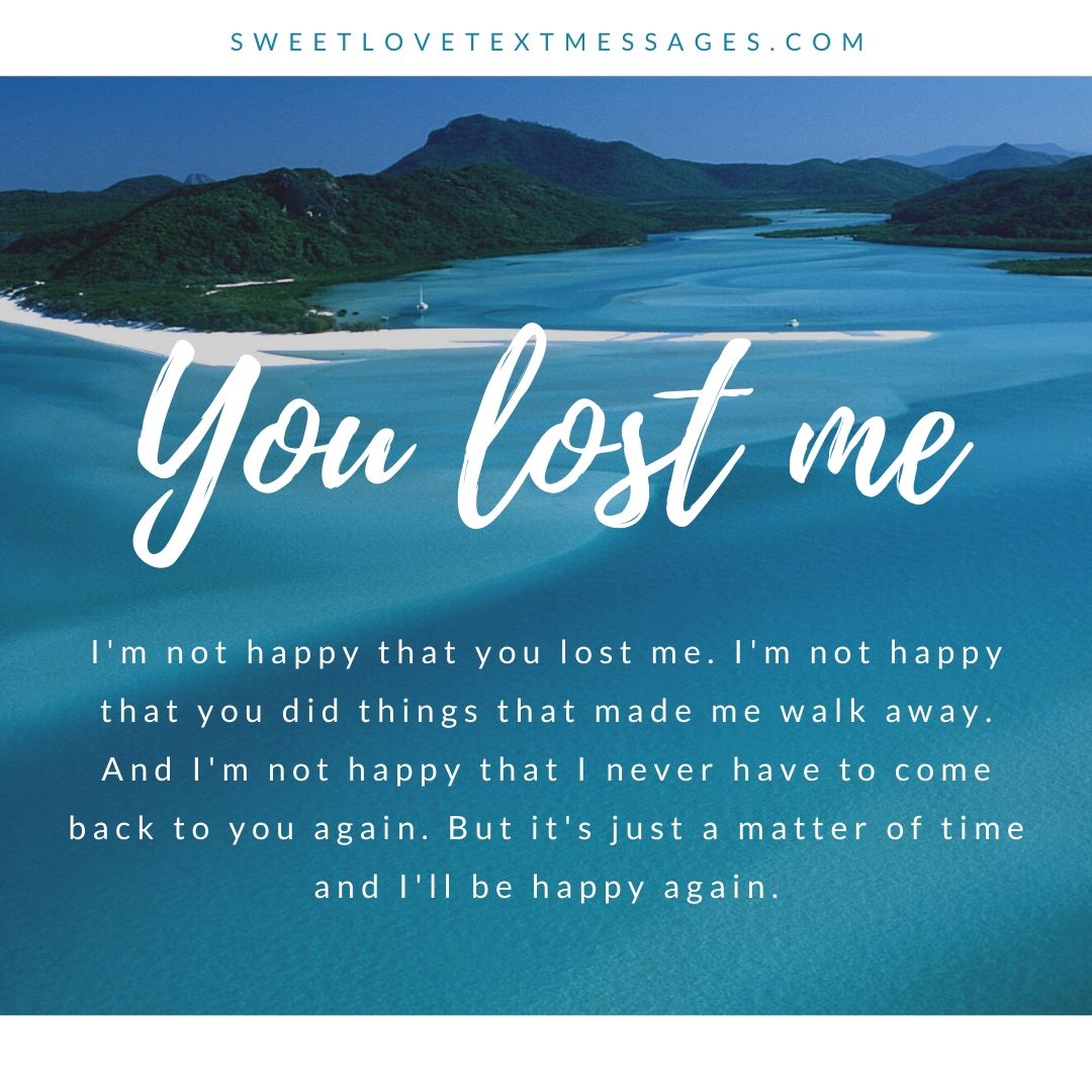 40 You Lost Me Quotes And Saying For Her Or Him - Love Text Messages